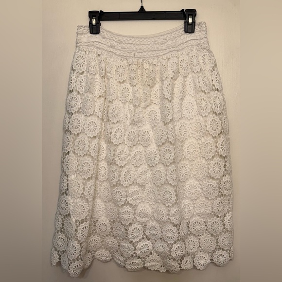 Studio West White Embellished A-Line Skirt - Picture 2 of 9